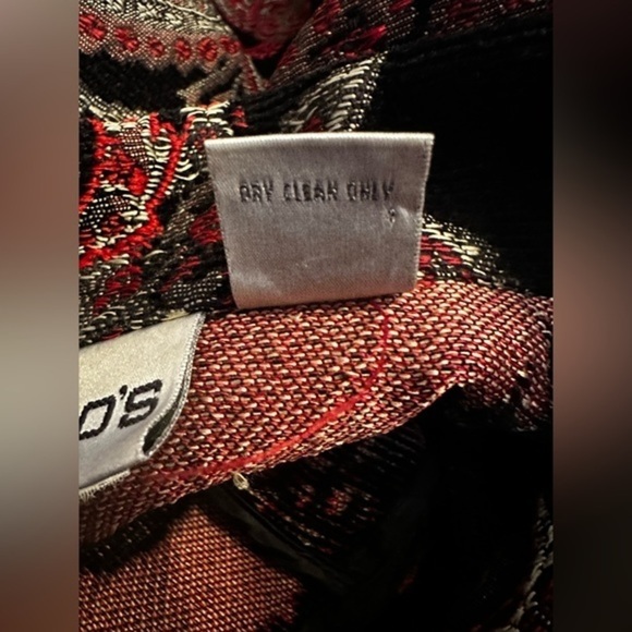 Chico's Multicolor Floral Paisley Tapestry Jacket Button Up Womens Sz 1 (M/8) - Picture 13 of 15